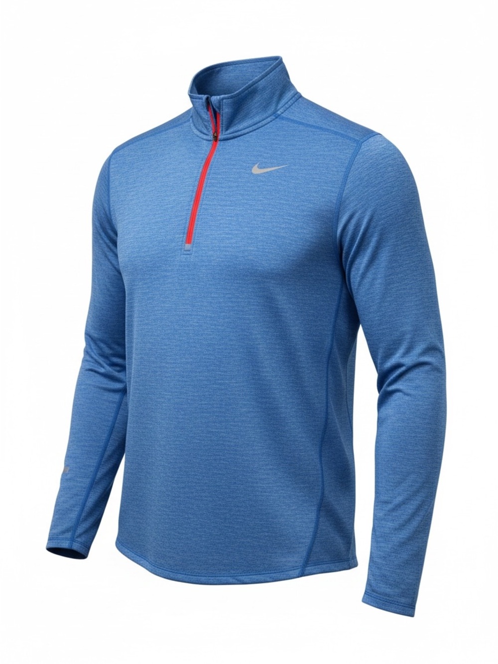Nike Running Men's Light Blue Heather Half-Zip Performance Top